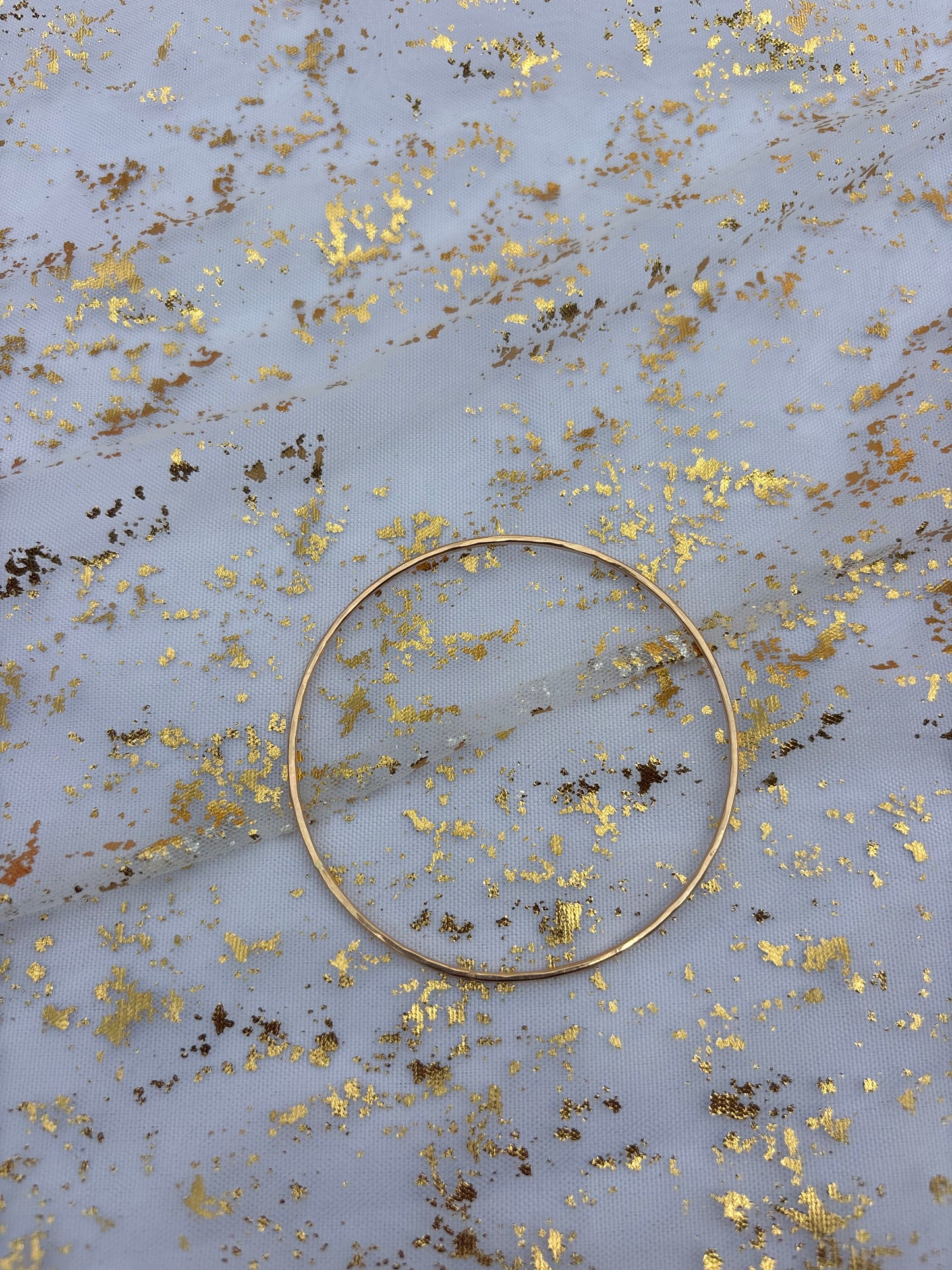 Gold Hammered Bangle