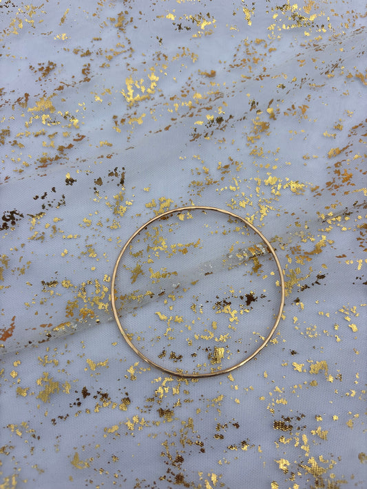 Gold Hammered Bangle