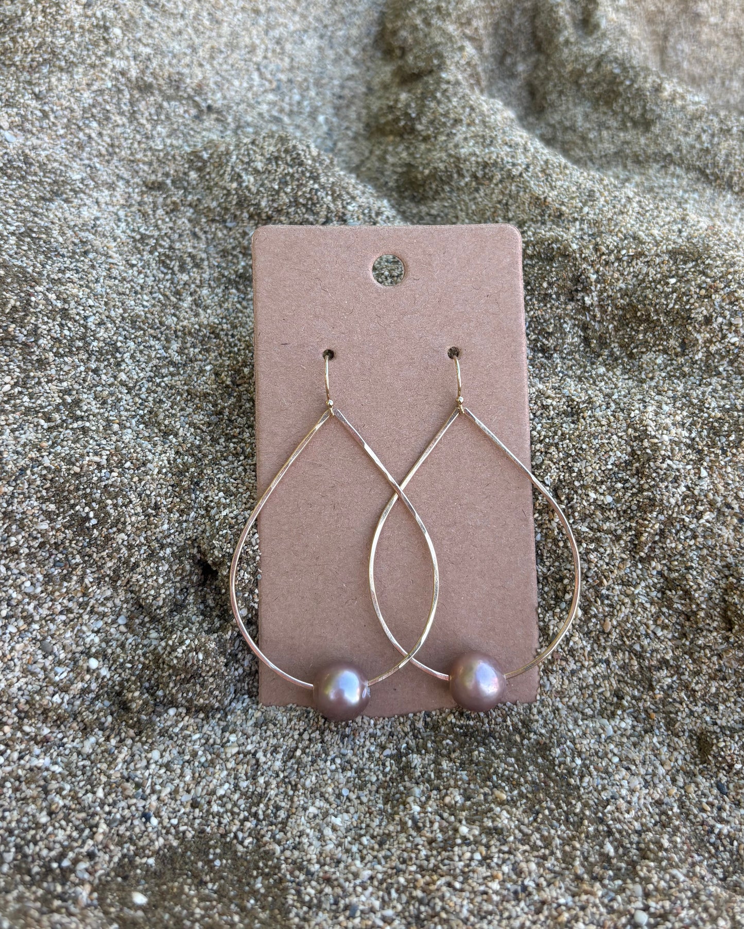 Edison Teardrop Hoops