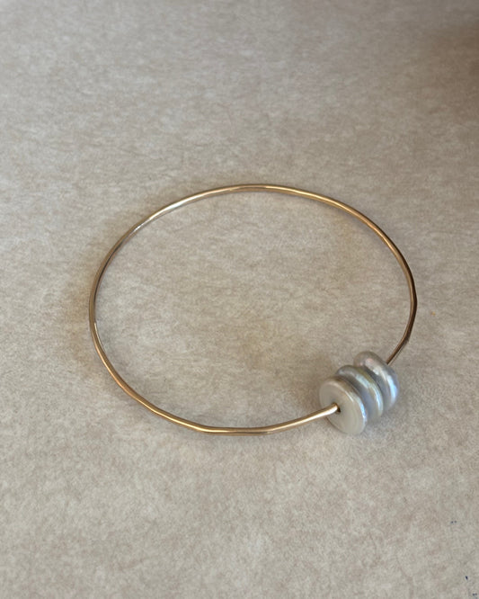 Coin Pearl Bangle