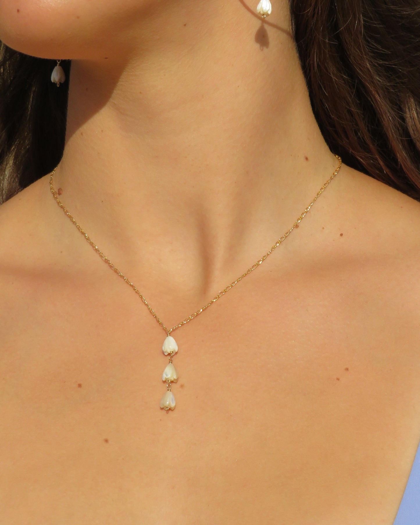 Triple Pikake Necklace